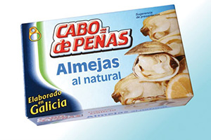 Almejas al natural Cabo de Peñas