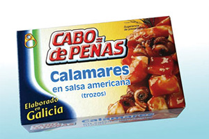 Pijlinktvissen in Americaanse saus Cabo de Peñas